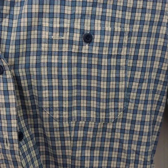 Ralph Lauren Sport Shirt Stretch Blue Plaid - Picture 5 of 8